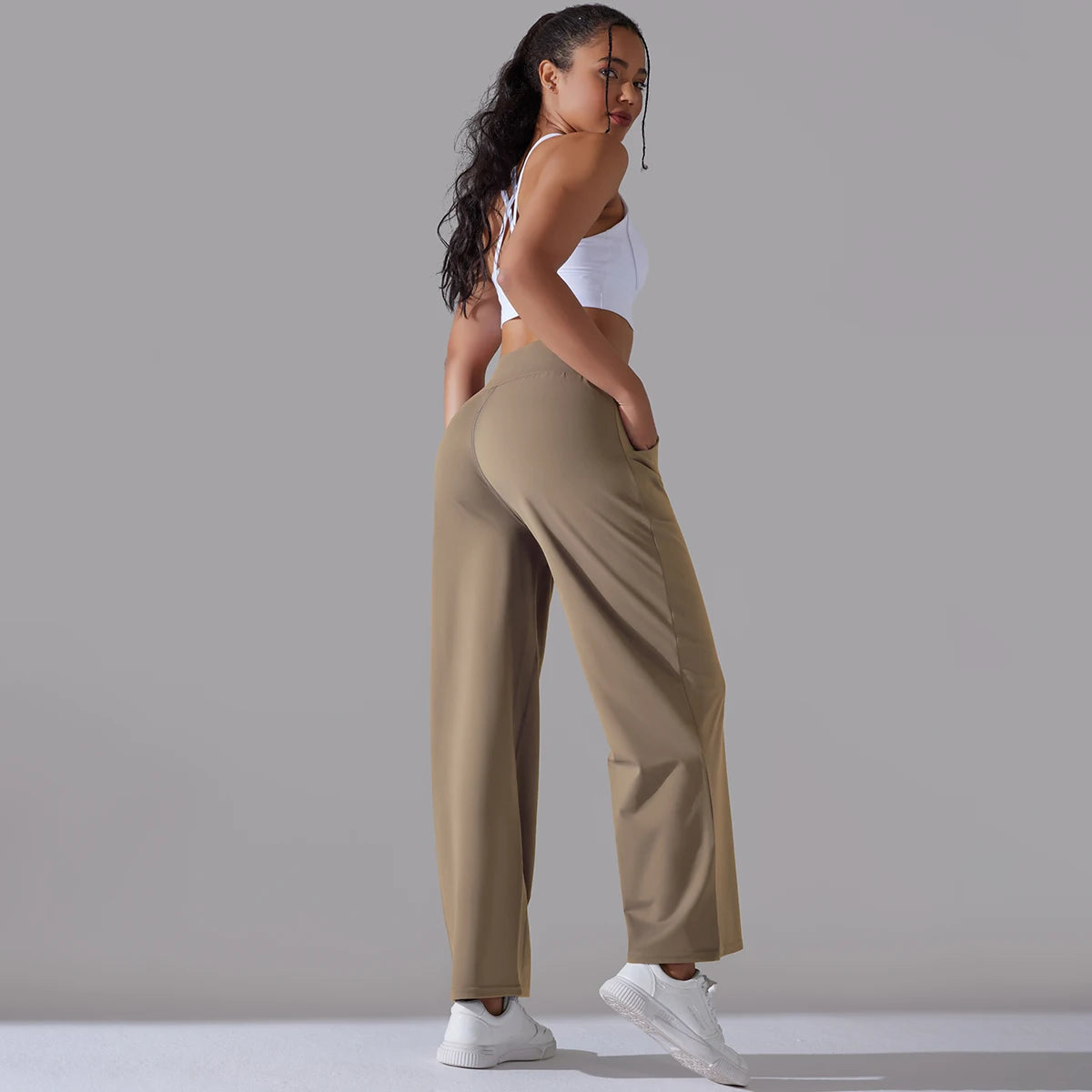 Casual Pants Women Loose Straight Wide Leg Pants Wide Leg Pants Office High Waist Pants Woman Pants Baggy Dance Leggings