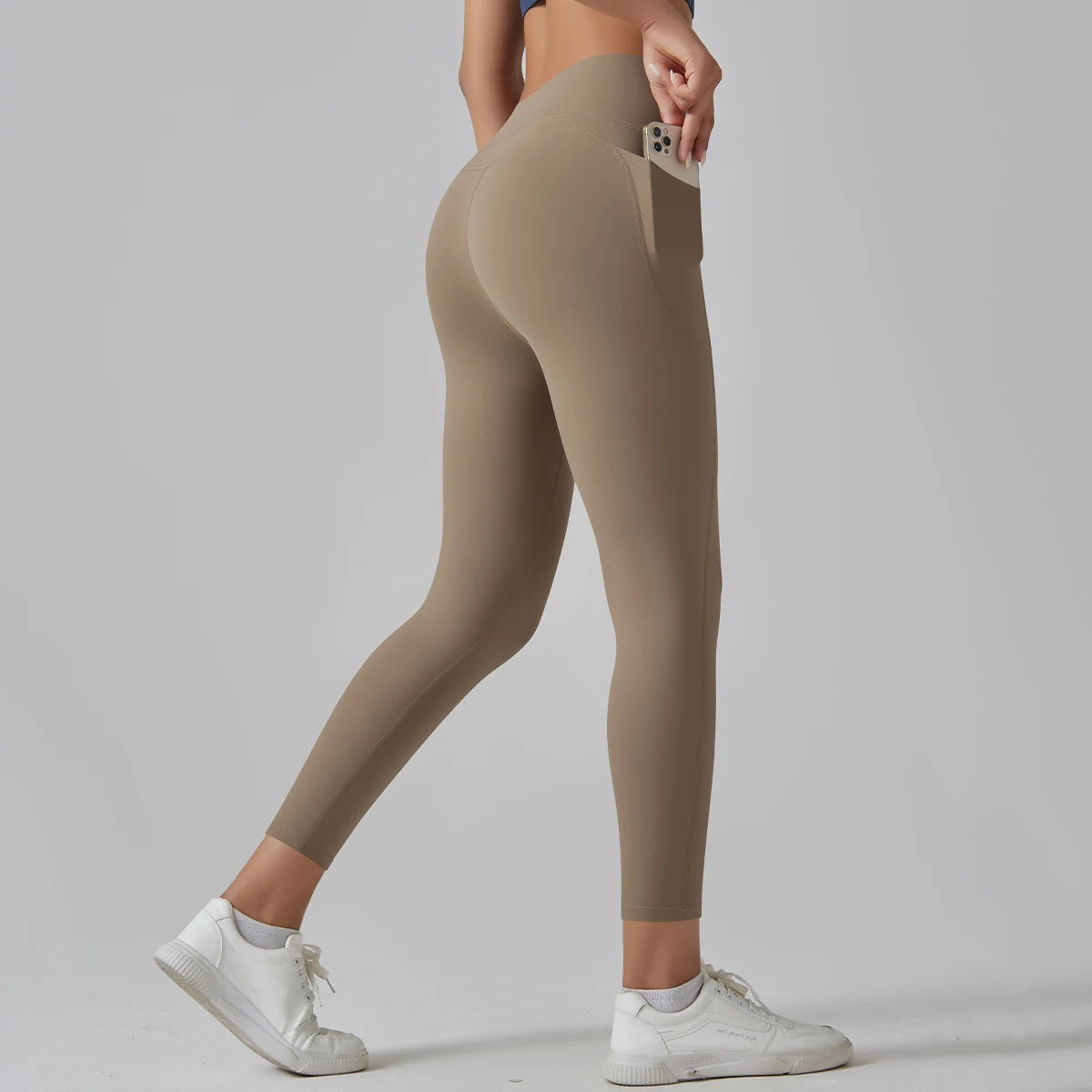 Naked Feeling Leggings With Pocket Women Sport Leggings Fitness Running Yoga Pants High Waist  Energy Leggings Gym Girl Leggings